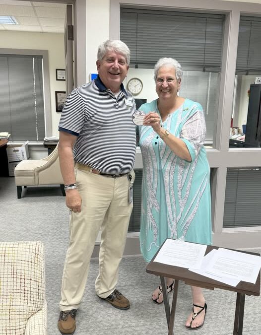 Rotary Club of Kings Bay Welcomes New Member and Celebrates Milestone
