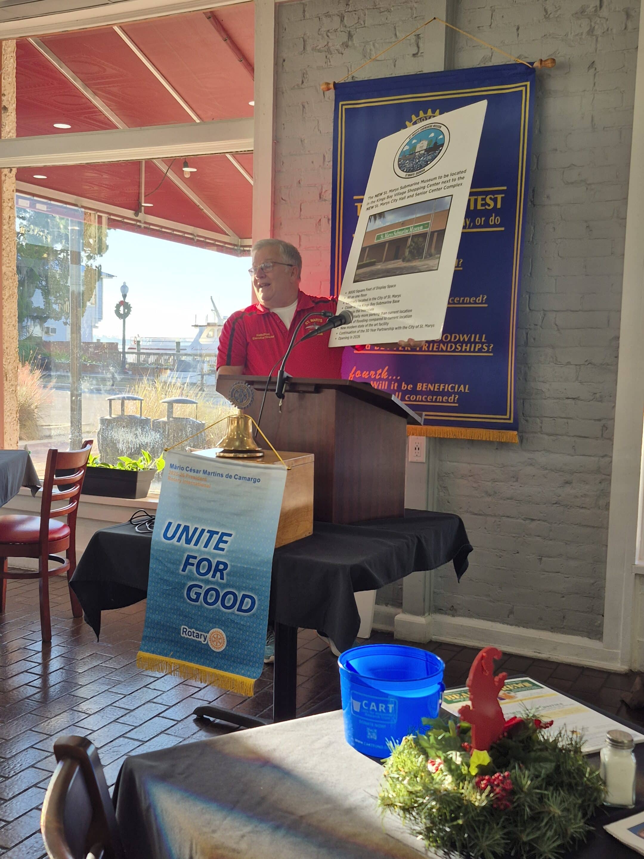 Rotary Club of Camden County Hosts Update on St. Marys Submarine Museum Expansion